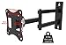 Husky Mount Articulating tv Bracket Fits Most 10 – 27 inch Monitor LED LCD TVs with 4”x 4” mounting Pattern Tilt Swivel Arm Full Motion TV Wall Mount.VESA 75X75, 100X100 Max 33 Lbs