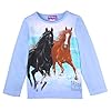 Miss Melody Meisjes T-shirt, shirt met lange mouwen, blauw