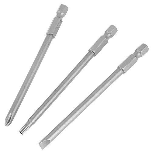 Marhynchus 10pcs Slotted+Cross+Security Star Type Hex Shank Screwdriver Bits Set with Magnetic 1/4\