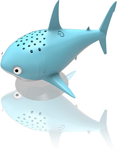 Aduro Shower Speaker Waterproof Speakers for Kids, Animal Bluetooth Wireless Speaker with Suction Cup and Built-in Mic Speaker with Music Control Great for Kids Bathtub Shower Radio (Marc The Shark) - Thumbnail 6