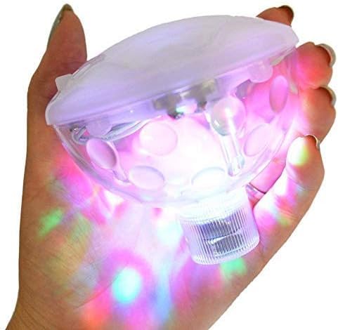 Redlution RGB Glow Light Underwater LED Disco Aquarium Glow Light Waterproof in tub Pond Pool Spa Hot Tub Bathtub Floating Lamp with 5 Pattern Modes