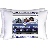Sterling Collection Down-Alternative King Size, 2-Pack - Firm Support, Allergen-Free, Machine Washable - Quality Bed Pillows