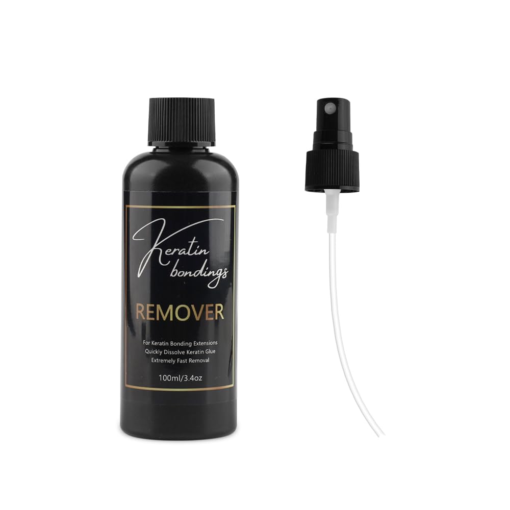 Photo 1 of GlamorDove 100ml Hair Extensions Remover Keratin Bonding Glue Remover Super Fast Remover for K Tip Bonded Hair Extensions Keratin Hot Melt Glue Remover for Pre-Bonded Extensions Quickly Dissolve