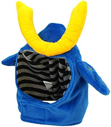Samurai Helmet Dog Snood Halloween Costume (Medium)