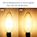BRIMAX E12 LED Bulbs, 6W Candelabra Led Bulbs Dimmable, E12 Base, 2700K Warm White, B11 Filament Led Candle Light Bulbs for Foyer Chandeliers, Celling Fans and Other Wall Fixtures,6 Pack