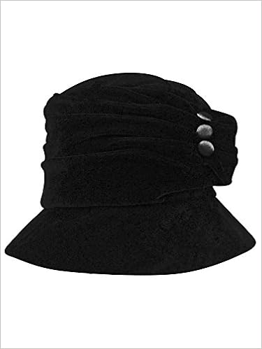 Luxury Divas Black Velvet Bucket Hat 
