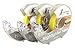GreyParrot Tape Fluorescent Neon Highlighter Tape Removable, (3 Pack All Yellow), 1/2in x 600in Per Roll, Office/Craft Tape