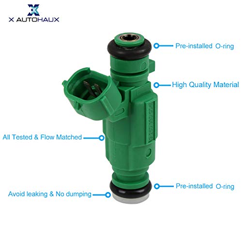 X AUTOHAUX 6pcs Flow Matched Fuel Injectors for Hyundai Accent Tucson Tiburon Sonata Kia Sportage Optima Rio Rio5