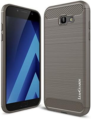LeanGuards Rugged Armor Case Series Samsung Galaxy A7 2017 Sleek n Tough Case with Superior Grip n Brushed Surface Gray Retail Packaging