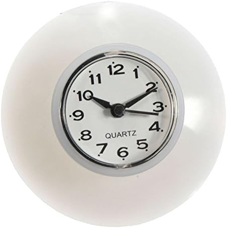 Goodjobb Suction Wall Clock Shower Waterproof Mirror Timer Sucker Bathroom Home Decor,White