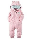 Carter's Baby Girls Hooded Fleece Jumpsuit