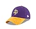 New Era NFL Minnesota Vikings 2016 Women's Side Line LS 9TWENTY Adjustable Cap, One Size, Purple/Gold