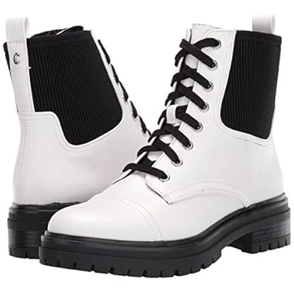 sam edelman white combat boots