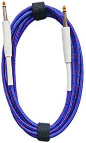 NELPLA Audio 10 Foot Guitar Instrument Cable - Right Angle 1/4 Inch TS to Straight 1/4 Inch (10 ft straight)