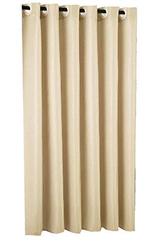 Goodbath Hookless Waffle Shower Curtain Hotel Quality Style
