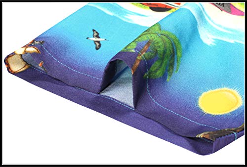 [- LA LEELA Hawaiian Blouse | Women Work Shirt | Short Sleeve | Beach Party Top | Plus Size Loose A