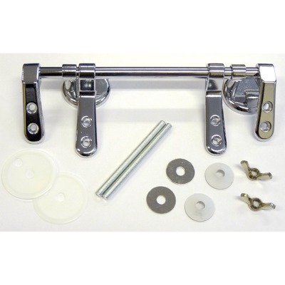 Toilet Seat Bar Hinge Pack Finish: Chrome