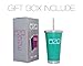 The Tumbler by OZO – Premium Stainless Steel Vacuum Insulated Travel Mug, Hot or Cold Drinks with Straw and Brush, 16oz capacity, in Matte Teal Green