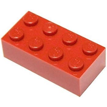 LEGO Parts and Pieces: Red (Bright Red) 2x4 Brick x50