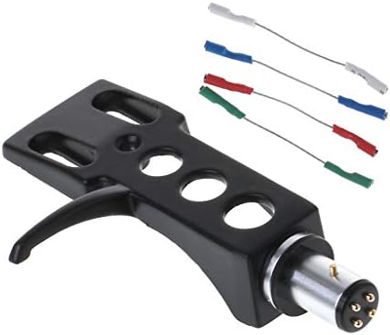 GUINV Turntable Headshell Mount Universal LP Phono Cartridge Replacement Phonograph Head Holder Stylus Lead Wire