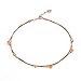 J.Rosée 925 Sterling Silver Summer Simple Double Chain Heart Bead Anklet/Bracelet with Equisite Present Packaging(16cm+3)