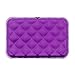 Women's Ogon Designs Purple Quilted Button RFID Blocking Credit Card Wallet