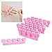 20pcs Nail Art Salon Soft Finger Toe Separator Pedicure Manicure Tool Pink