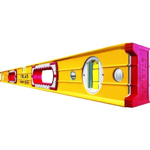 Stabila 37816 48Inch and 16Inch Aluminum Box Beam Level Set, Yellow