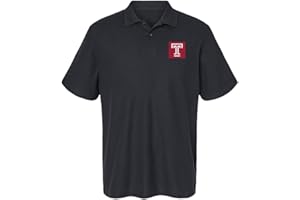CAMPUS LAB Georgia College Official NCAA Men's 100% Cotton Knit Polo Short Sleeve Shirt, Primary Logo Collection
