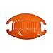 Set of Three 6.5 Inch Banana Clip Hair Clincher Interlocking Black Red Orange
