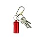 6 Packs Large Aluminum Waterproof Pill Case Keychains for Medicine First-Aid,Pocket-Sized Wide Mouth ID Holder,Seal Bottle Match Case Essentials Container for Outdoor Sports