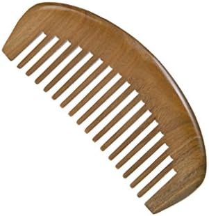 Natural Green Sandalwood Antistatic Wide Tooth Hair Comb