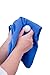 Microfiber Deep Waffle Weave Golf Towel 2 Pack，Light Weight & Quick Drying. Best for Cleaning All Types of Clubs, Irons & Drivers.(Blue & Gray 16