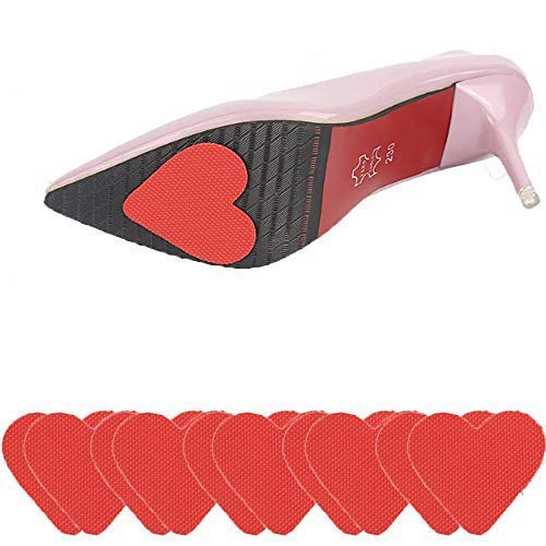 Mcvcoyh Anti-Slip Shoe Grips by Non Skid Rubber Bottom Sole Grip, 10 Pcs Self-Adhesive Non-Slip High-Heeled Shoes Sole Protector Pads Sticker for Men and Women