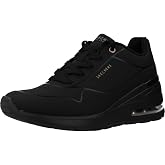 Skechers Women's Million Air Elevated Air | Casual sneaker, Skechers Air-Cooled Memory Foam, Skech-Air, Wedge Fit with 1-inch height, Slip-On, stretch laces