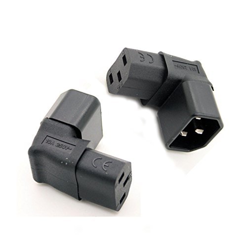 IEC C14 TO C13 POWER ADAPTER PDU PLUG/SOCKET UP 90 DEGREE Wall-mounted LCD TV