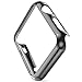 ICE FROG iWatch Series 1 38mm Case, Electroplate Metal Plated PC Slim Hard Protective Bumper HD Screen Protector Full Coverage Cover Shell for Apple Watch 38mm - Black