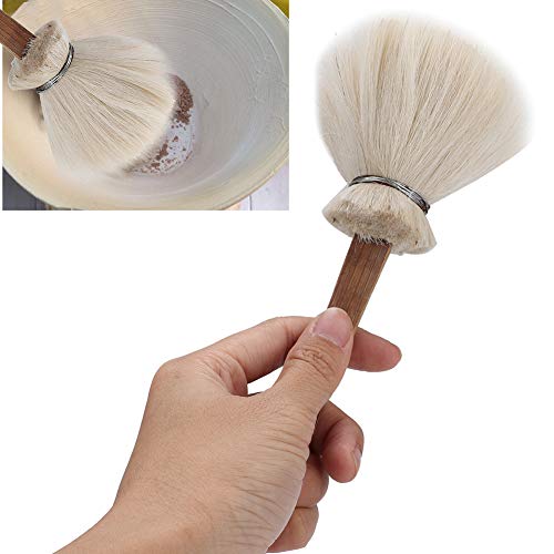Hair Hake Brush Pottery Art Cleaning Brush DIY Clay Ceramic Water Replenishing Brushing Modeling Tool(Big pen medium)