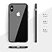 iPhone X Case, Tempered Glass Back Cover and Soft Rubber Edge Protection Case With Shock Absorption for iPhone X/10