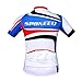 sponeed Men's Bike Clothing Cycling Shirts Shorts Uniforms Indoor Bicycles Riding Road Tights US X-Large Blue Red