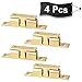 Alise Double Roller Catch Cabinet Latches,Adjustable Double Ball Tension Roller Catch Latch Brass Cabinet Door Latch,67mm Solid Brass Cabinet Latches and Catches,Pack of 4