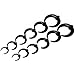 imixlot 6 Pair Acrylic C Shape Pincher Tapers Septum Buffalo Taper Expander Pierced