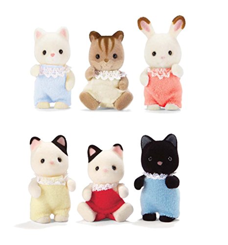 calico critters tuxedo cat triplets