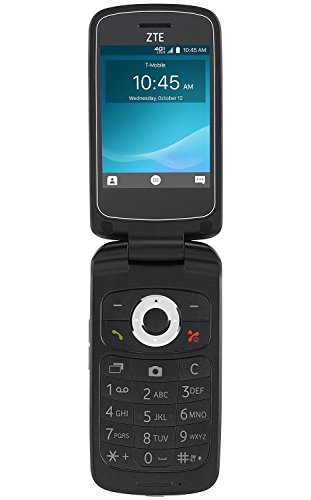 ZTE Cymbal Z-320 Z320 T-Mobile Flip Phone 4G LTE - Black - NOT UNLOCKED (Certified Refurbished)