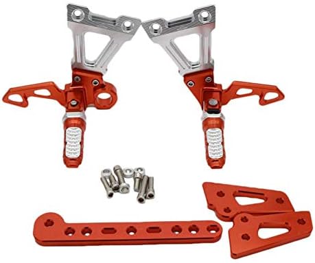 Ivyode Mountain Bike Pedals, Bike Pedals for Yamaha Foot Pegs Rear Set CNC Pedal Assembly Motorcycle Accessories RC150 LC150 Pedal