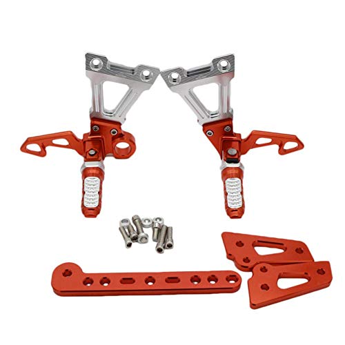 Ivyode Mountain Bike Pedals, Bike Pedals for Yamaha Foot Pegs Rear Set CNC Pedal Assembly Motorcycle Accessories RC150 LC150 Pedal