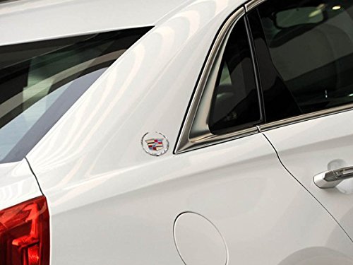 Deselen - EBS-BT08 - Cadillac Emblem Logo Symbol Metal Decals Labeling Car Stickers for Escalade ATS SRX XTS CTS XT5 XLR, Hitch Tailgate Hood Emblem, 1 Pack - Thumbnail 6