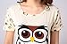 VENTELAN Women's Cute Owl Printed Sleepwear Pajama Sets Comfy Summer Shorts