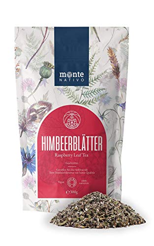 Himbeerblättertee Monte Nativo (300g) - Raspberry leaf tea während der Geburtsvorbereitung - Himbeerblätter ohne unerwünschten Zusätzen - Tee lose 100% natürlich - Aromatischer Kräutertee
