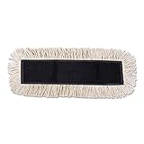 UNISAN Disposable Dust Mop Head with Sewn Center Fringe, Cotton/Synthetic, 36 Width x 5 Depth, White (1636)